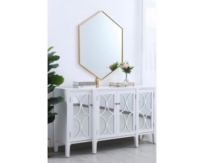 Elegant Wall Mirror - Brass, L 30" (MR4430BR)