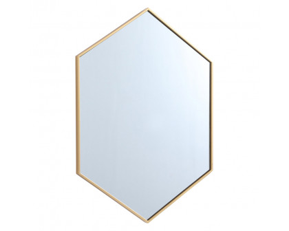 Elegant Wall Mirror - Brass, L 30" (MR4430BR)