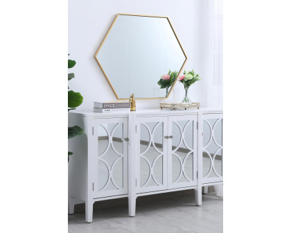 Elegant Wall Mirror - Brass, L 30" (MR4430BR)