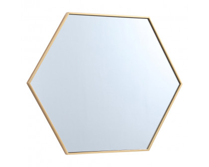 Elegant Wall Mirror - Brass, L 30" (MR4430BR)