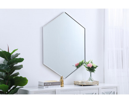 Elegant Wall Mirror - Silver, L 30" (MR4430S)