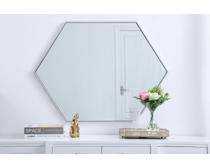 Elegant Wall Mirror - Silver, L 30" (MR4430S)