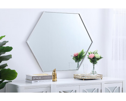 Elegant Wall Mirror - Silver, L 30" (MR4430S)