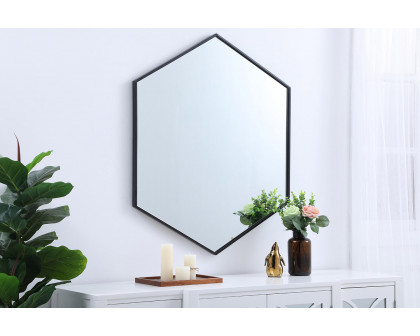 Elegant Wall Mirror - Black, L 38" (MR4538BK)