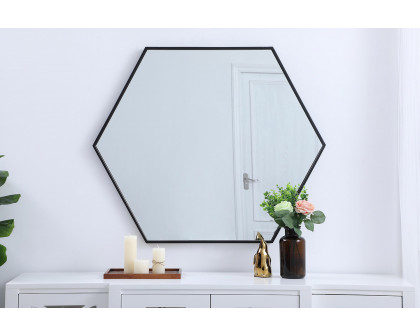 Elegant Wall Mirror - Black, L 38" (MR4538BK)