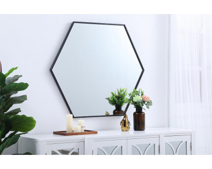 Elegant Wall Mirror - Black, L 38" (MR4538BK)