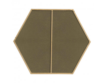 Elegant Wall Mirror - Brass, L 38" (MR4538BR)