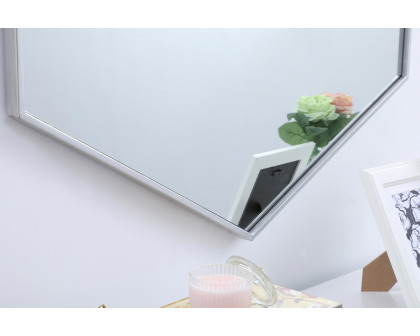 Elegant Wall Mirror - Silver, L 38" (MR4538S)