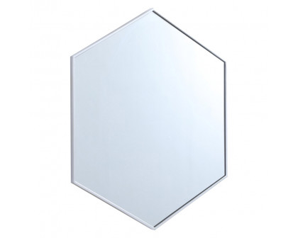 Elegant Wall Mirror - Silver, L 38" (MR4538S)