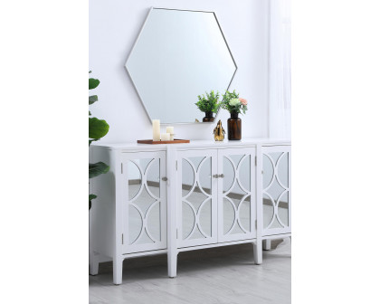 Elegant Wall Mirror - Silver, L 38" (MR4538S)