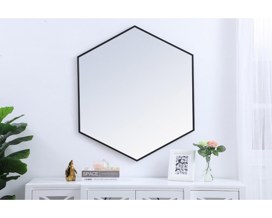 Elegant Wall Mirror - Black, L 41" (MR4541BK)