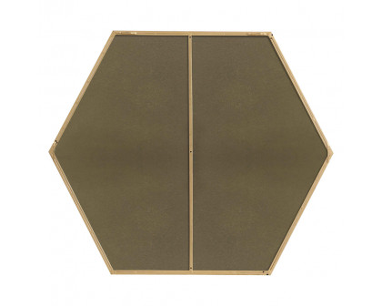 Elegant Wall Mirror - Brass, L 41" (MR4541BR)