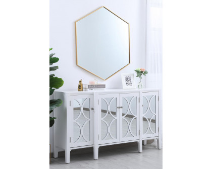 Elegant Wall Mirror - Brass, L 41" (MR4541BR)