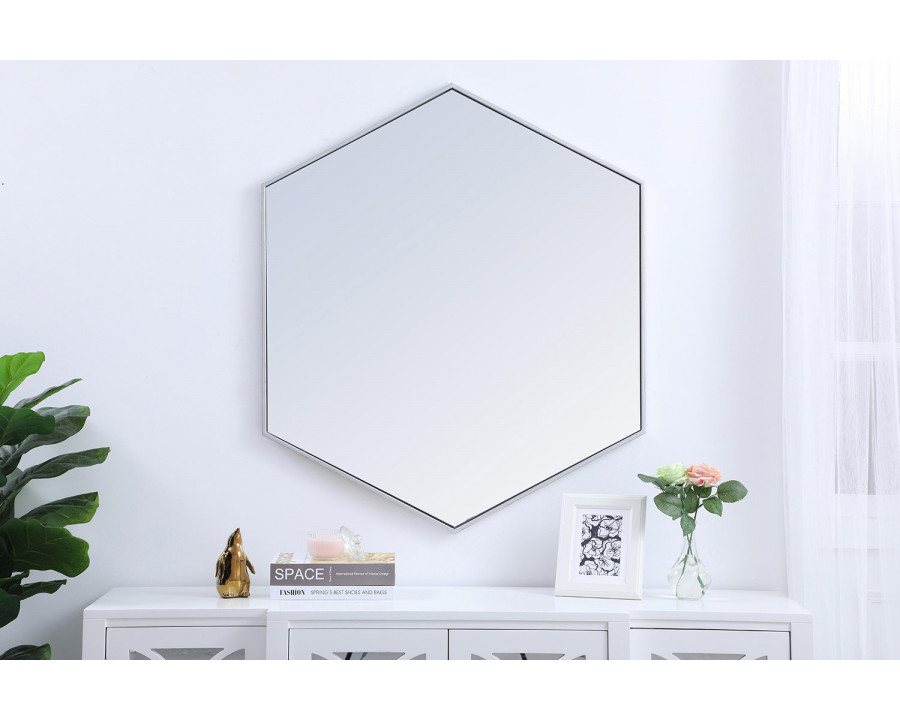 Elegant Wall Mirror - Silver, L 41" (MR4541S)