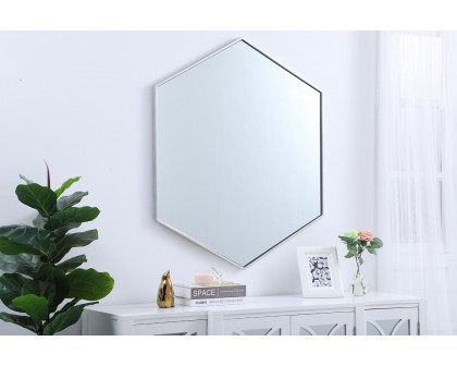 Elegant Wall Mirror - Silver, L 41" (MR4541S)