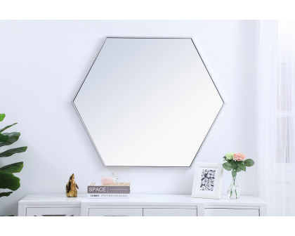 Elegant Wall Mirror - Silver, L 41" (MR4541S)