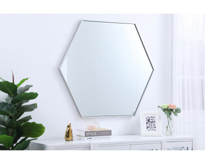 Elegant Wall Mirror - Silver, L 41" (MR4541S)