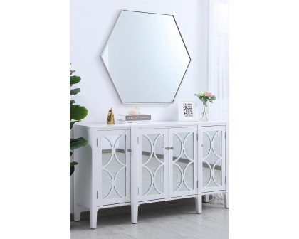 Elegant Wall Mirror - Silver, L 41" (MR4541S)