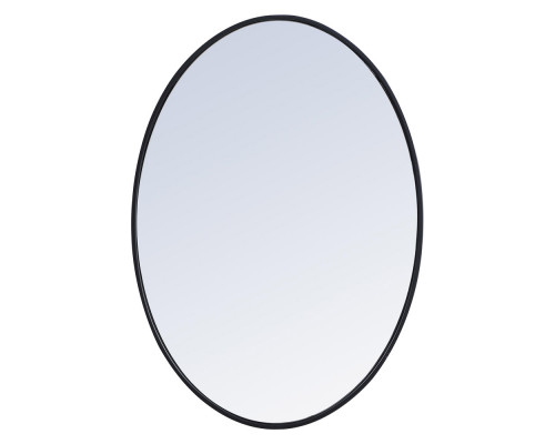 Elegant Wall Mirror - Black, L 34" (MR4624BK)