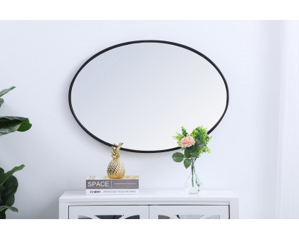 Elegant Wall Mirror - Black, L 34" (MR4624BK)