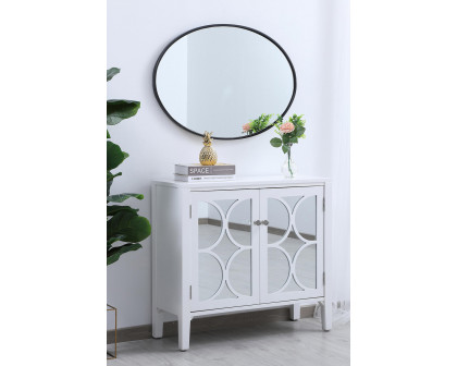 Elegant Wall Mirror - Black, L 34" (MR4624BK)