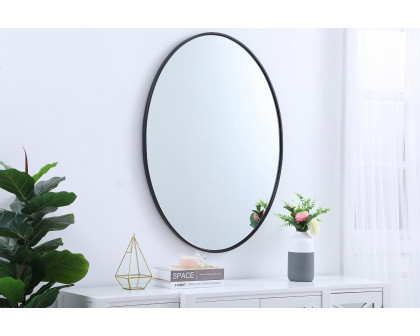 Elegant Wall Mirror - Black, L 40" (MR4630BK)