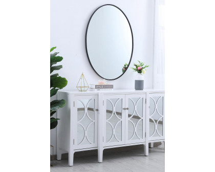 Elegant Wall Mirror - Black, L 40" (MR4630BK)