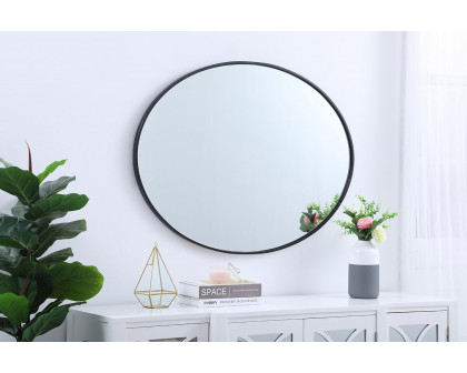 Elegant Wall Mirror - Black, L 40" (MR4630BK)