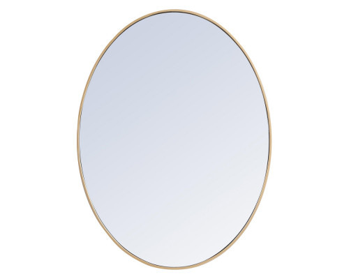 Elegant Wall Mirror - Brass, L 40" (MR4630BR)