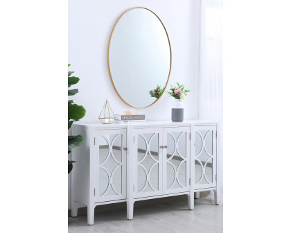 Elegant Wall Mirror - Brass, L 40" (MR4630BR)