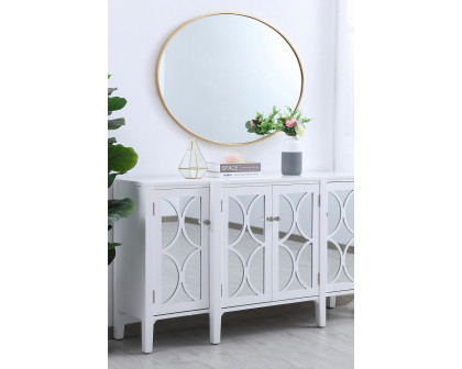 Elegant Wall Mirror - Brass, L 40" (MR4630BR)