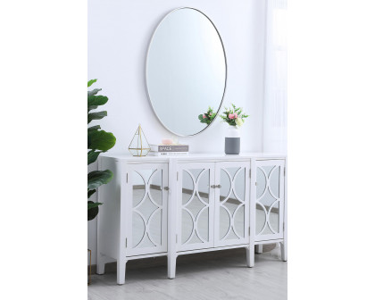 Elegant Wall Mirror - Silver, L 40" (MR4630S)