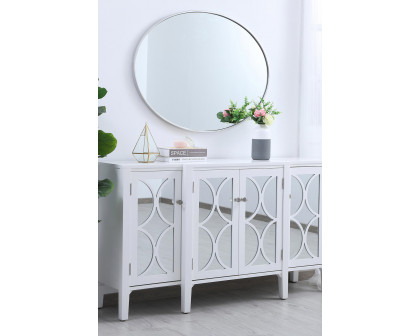 Elegant Wall Mirror - Silver, L 40" (MR4630S)