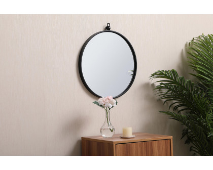 Elegant Wall Mirror - Black, L 18" (MR4718BK)