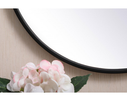 Elegant Wall Mirror - Black, L 18" (MR4718BK)