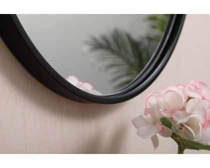 Elegant Wall Mirror - Black, L 18" (MR4718BK)