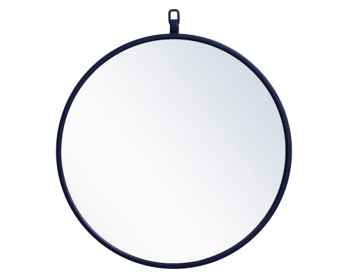 Elegant Wall Mirror - Blue, L 18" (MR4718BL)