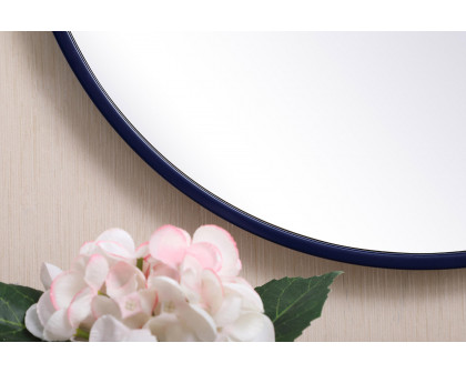 Elegant Wall Mirror - Blue, L 18" (MR4718BL)