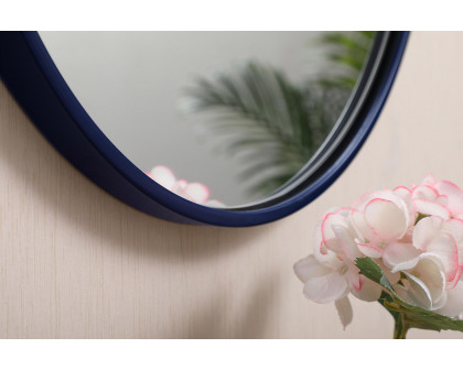 Elegant Wall Mirror - Blue, L 18" (MR4718BL)