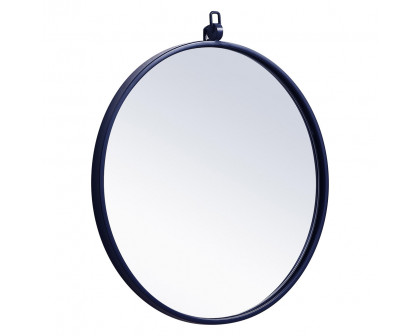 Elegant Wall Mirror - Blue, L 18" (MR4718BL)