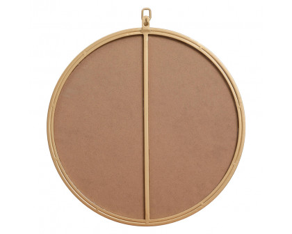 Elegant Wall Mirror - Brass, L 18" (MR4718BR)