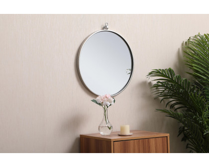 Elegant Wall Mirror - Silver, L 18" (MR4718S)