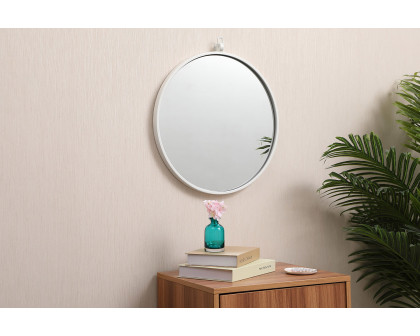 Elegant Wall Mirror - White, L 18" (MR4718WH)