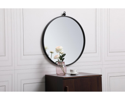 Elegant Wall Mirror - Black, L 21" (MR4721BK)