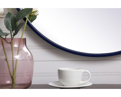 Elegant Wall Mirror - Blue, L 21" (MR4721BL)