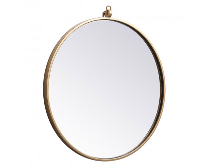 Elegant Wall Mirror - Brass, L 21" (MR4721BR)