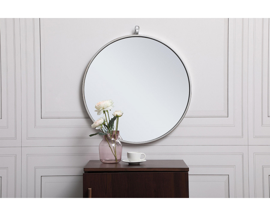 Elegant Wall Mirror - Silver, L 21" (MR4721S)