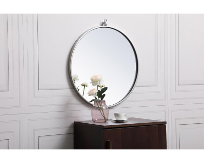 Elegant Wall Mirror - Silver, L 21" (MR4721S)