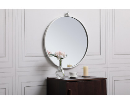 Elegant Wall Mirror - White, L 21" (MR4721WH)