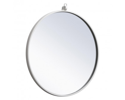 Elegant Wall Mirror - White, L 21" (MR4721WH)